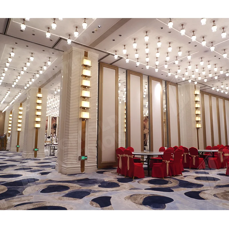 Banquet hall partition movable interior sliding wall hall acoustic partition moveable wall