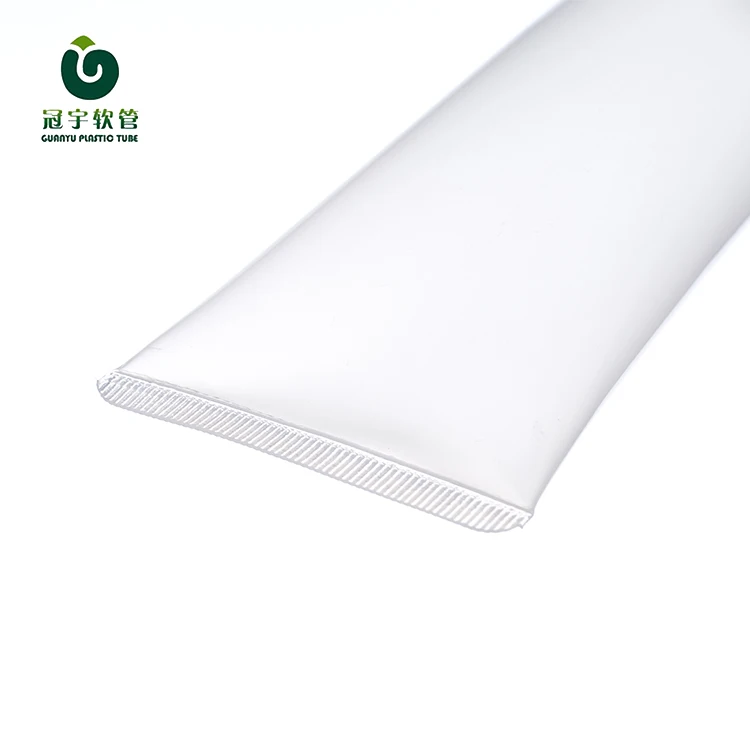 empty transparent food grade cosmetic plastic tube for packaging