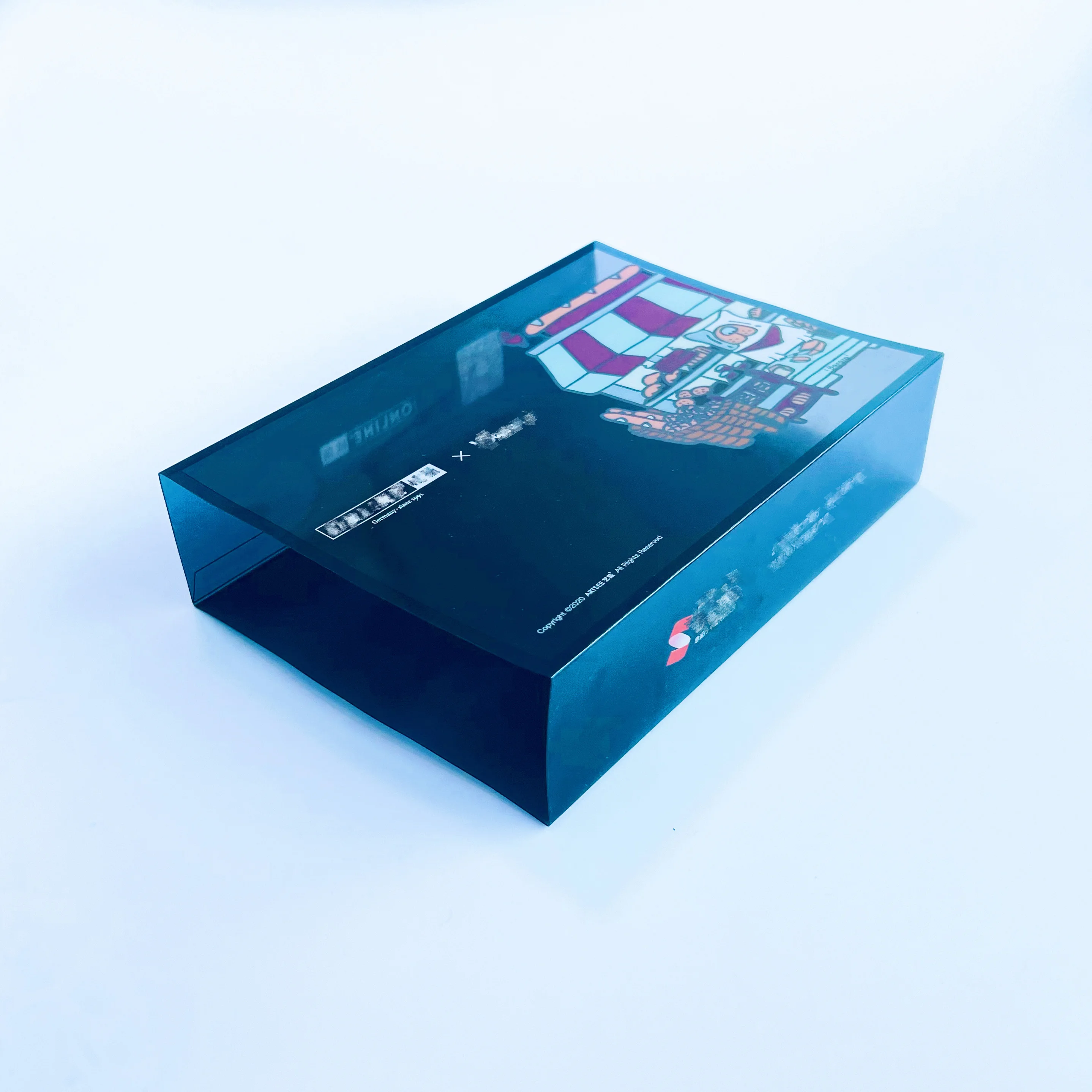 Transparent plastic packaging box stationery box TOMY model display box PP plastic customization