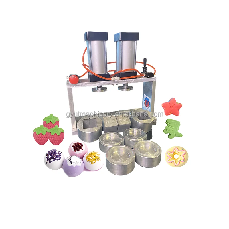2024 Hot Sale Pneumatic Bath Bomb Making Machine Electric Multi Press Low Cost in Korea Shampoo Bar Soap Making Machine