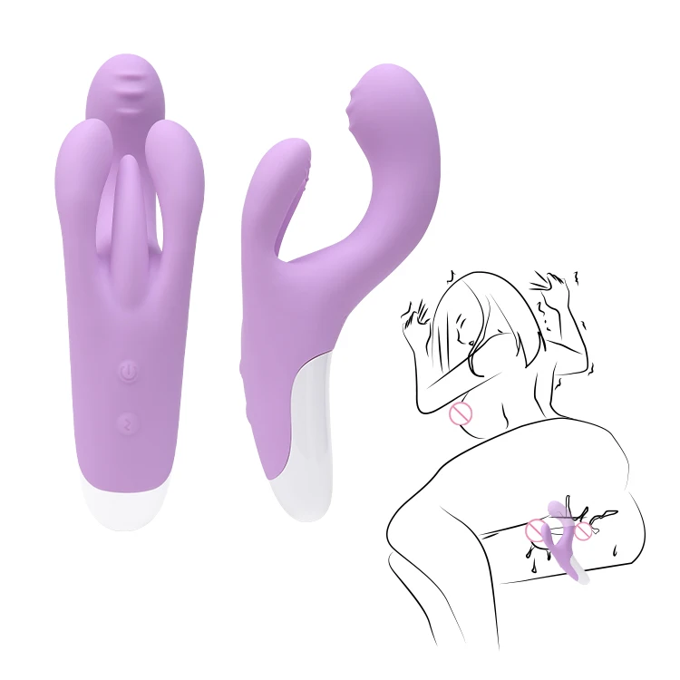 Rechargeable Waterproof Dildo Vibrator Clit Stimulator Massager with 10 Vibration Modes