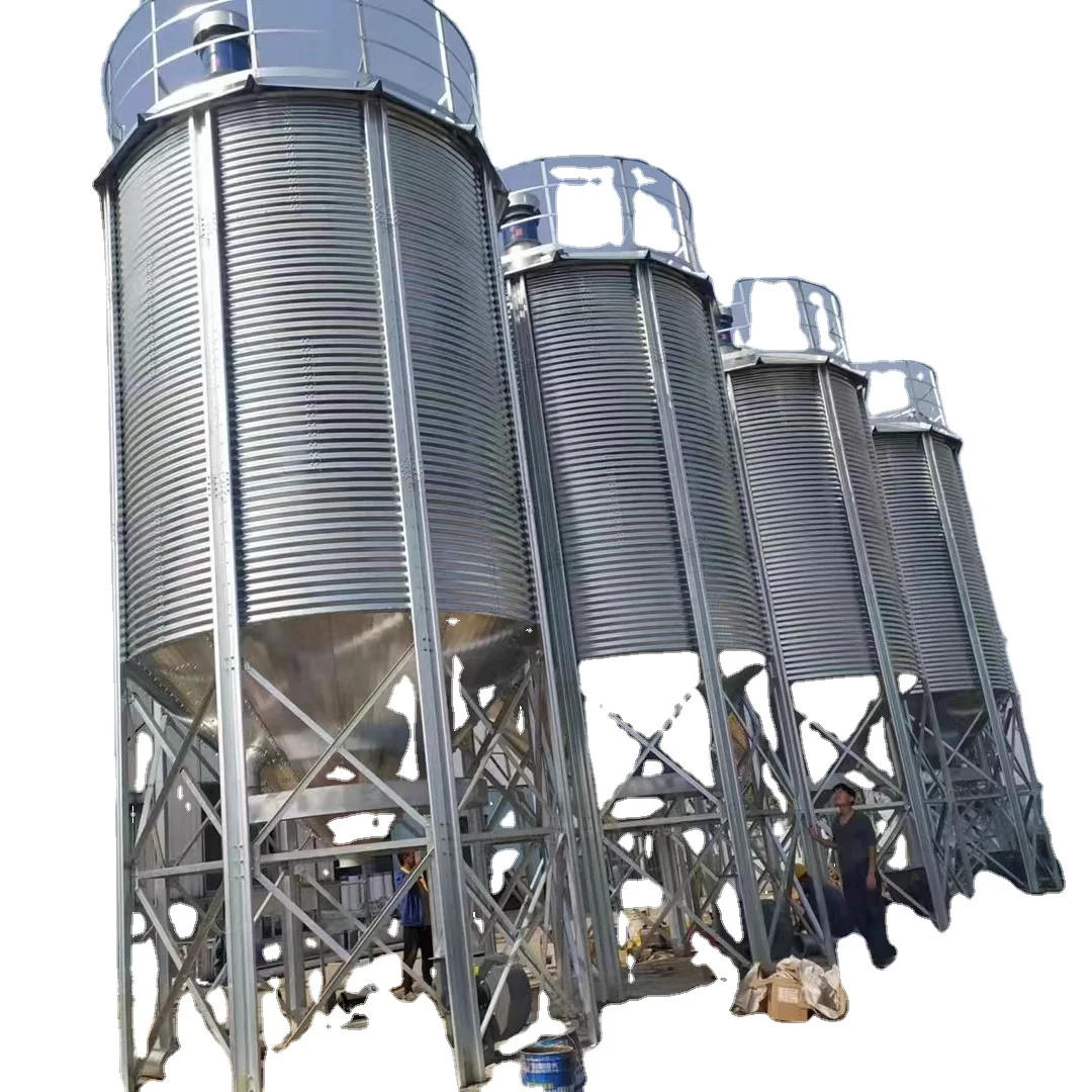 100t to 10000t steel silos rice wheat storage container stainless steel silos used for sale