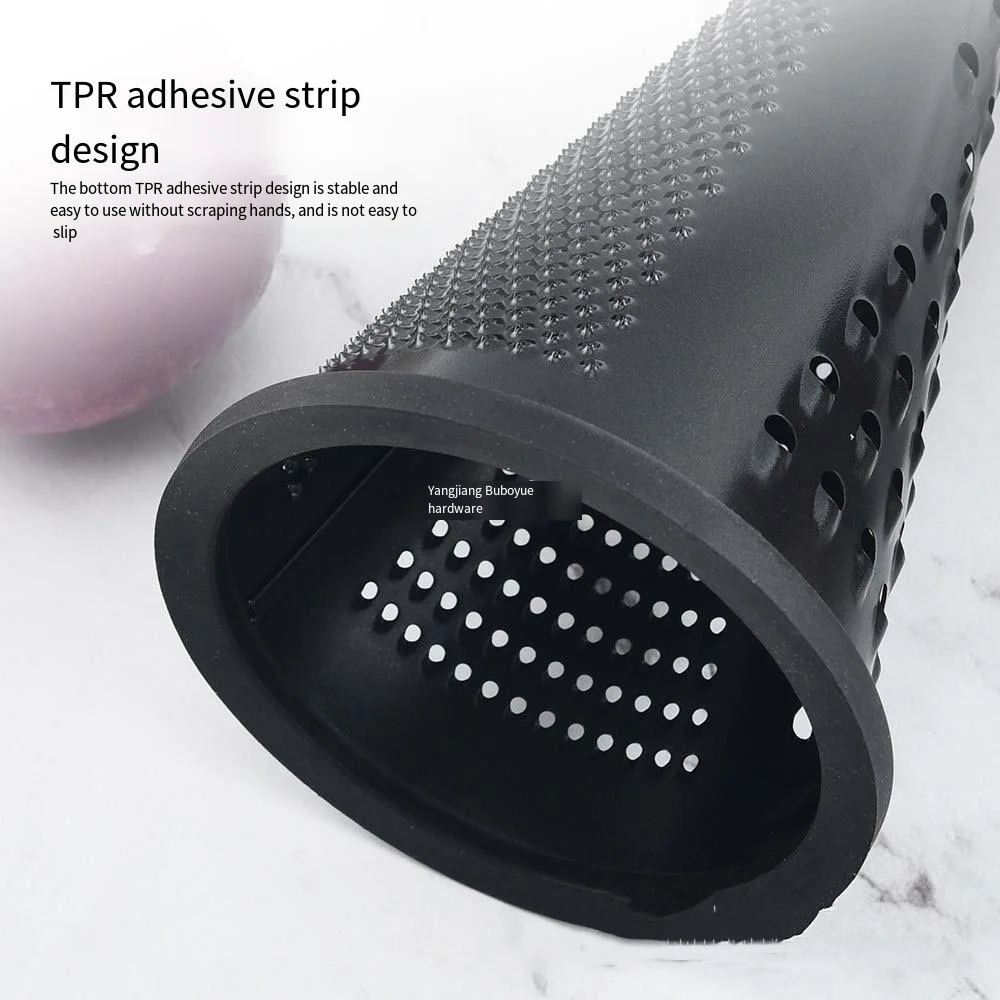 8 inch conical stainless steel grater Kitchen multi-purpose melon, fruit, potato and vegetable cutting wood handle