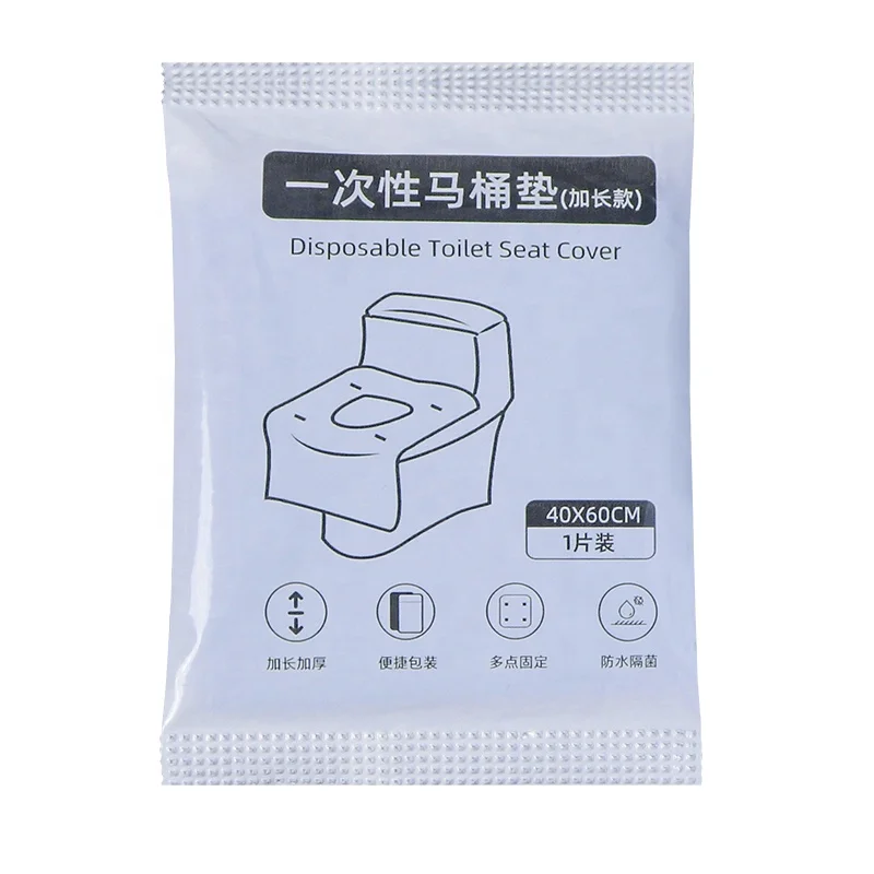 Custom Supplies Water Proof Toilet Seat Cover Travel Eco-Friendly Sanitary Portable Bathroom Disposable Toilet Seat Cover