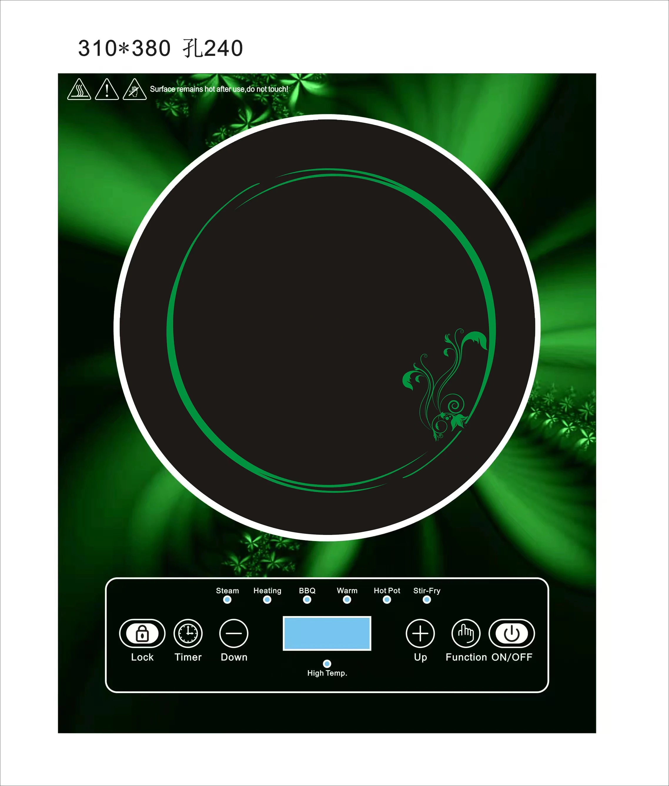 2200W Best Quality And, Low Price Durable Electric Cook Top Induction Heating Plate Induction Cooker