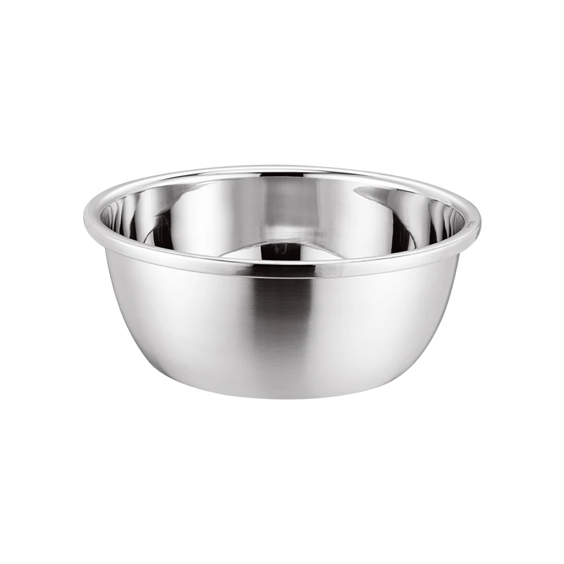 Modern wash fruit vegetable basin europe round deep bowl food wash mixing salad basin food grade stainless steel basin