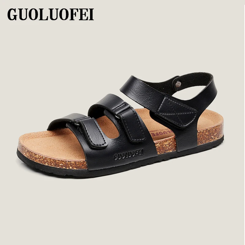 Latest Fancy Comfortable Custom Oem Men Summer Flat Cork Sandals