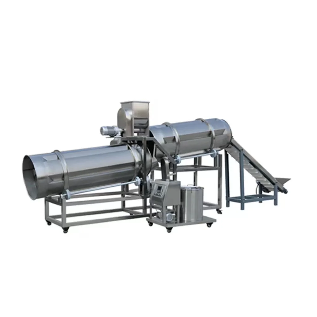 Original factory manufacturer drum coating and seasoning pop corn flavoring tea dog food flavour machine for snack food