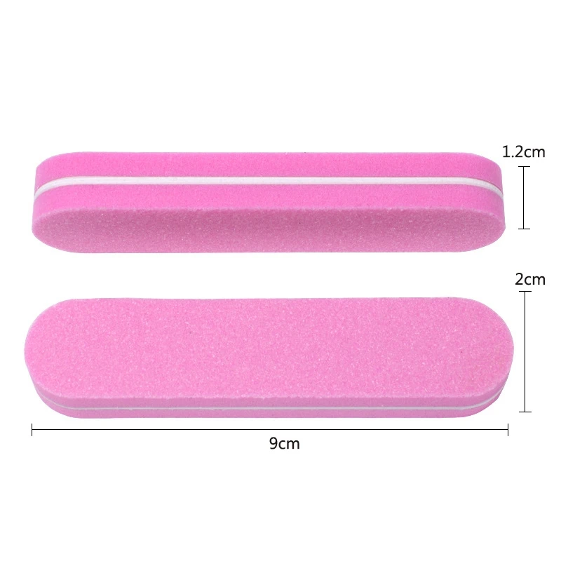 Professional High Quality Nail Files Washable Double Sided 100 180 Grit Sponge Mini Nail File Buffer Manicure Tools Bag