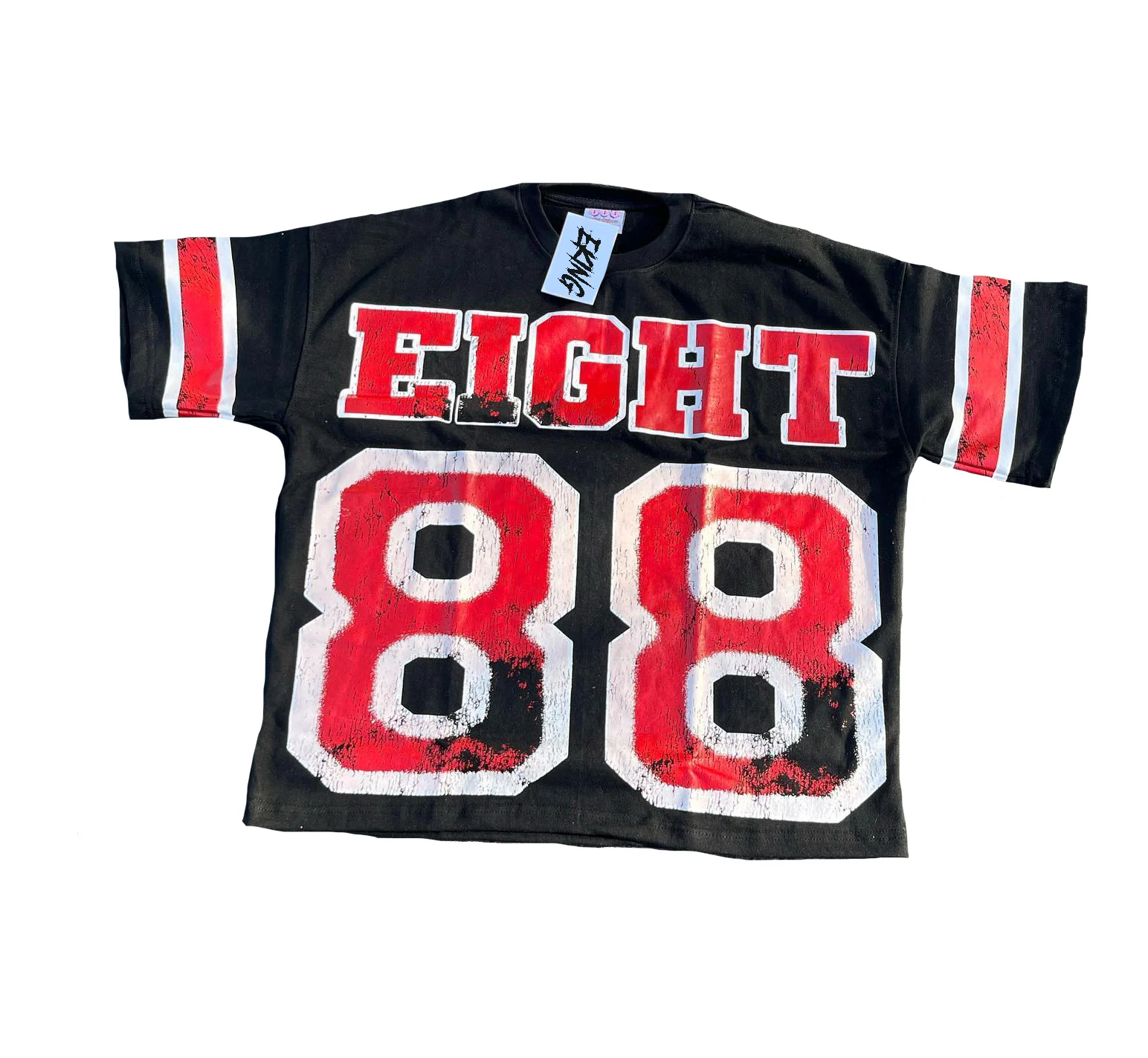 Custom Vintage Acid Washed Oversize Football Jersey High Quality  Streetwear Leisure  Boxy Cropped Football T-shirt