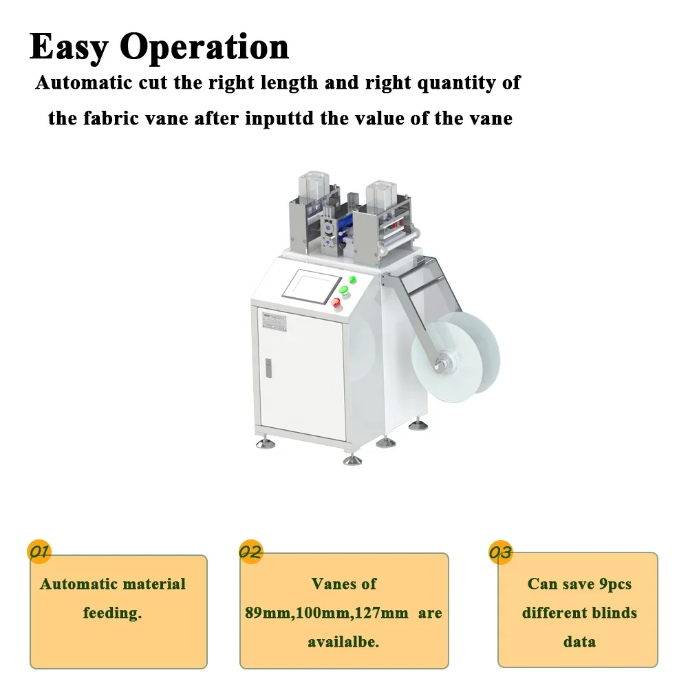 Automatic Vertical Blind Cutting Punching Creasing Machine Vertical Blinds Manufacturing Machinery