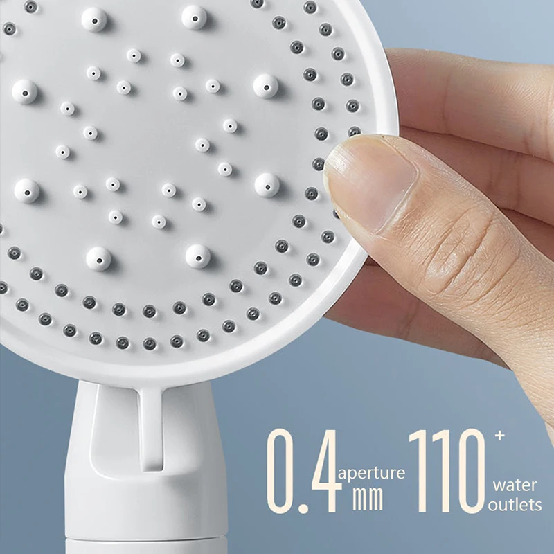 LANDOO Duschkopf Rainfall 5 Function Adjustable With Stop Button Water Saving Handheld Spray Nozzle High Pressure Shower Head