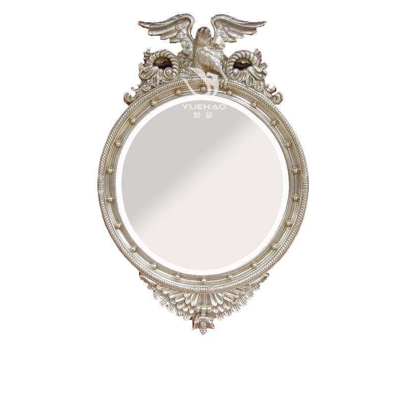 Hotel Decoration Mirror Glass Antique Shaped Size Color Framed Shower Bathroom Wall Mirror