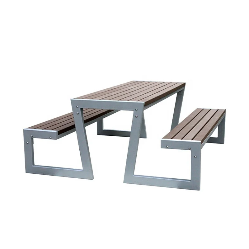 outdoor furniture commercial long wooden picnic table outside restaurant hotel patio rectangular antique dining table chair