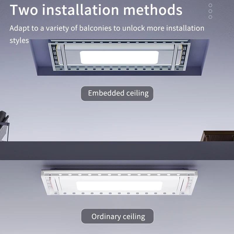Smart Ceiling Lifting Rack Automated Electric Clothes Multifunctional Electric Clothes Line 45KG