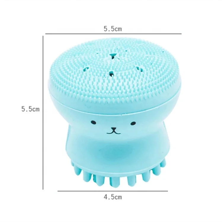 Silicone Facial Cleansing Brush Mini Face Scrubber for All Skin Types Silicone Face Brush Silicone Massage Brush