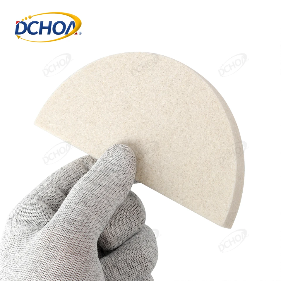 DCHOA Vinyl Wrap Tools Wool Block Squeegee PPF Installation Tool Wool Vinyl Application Squeegee