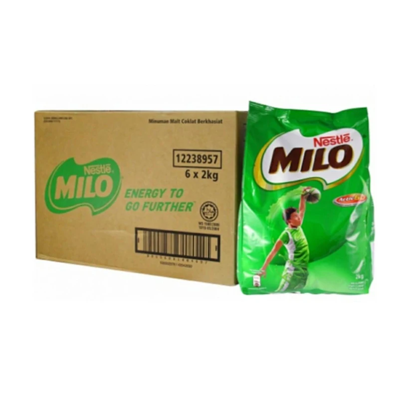 Class 1 Premium Nutrition MILO Cocoa Powder Refill Pack 2KG Delicious Drinks with Choco-malty Taste