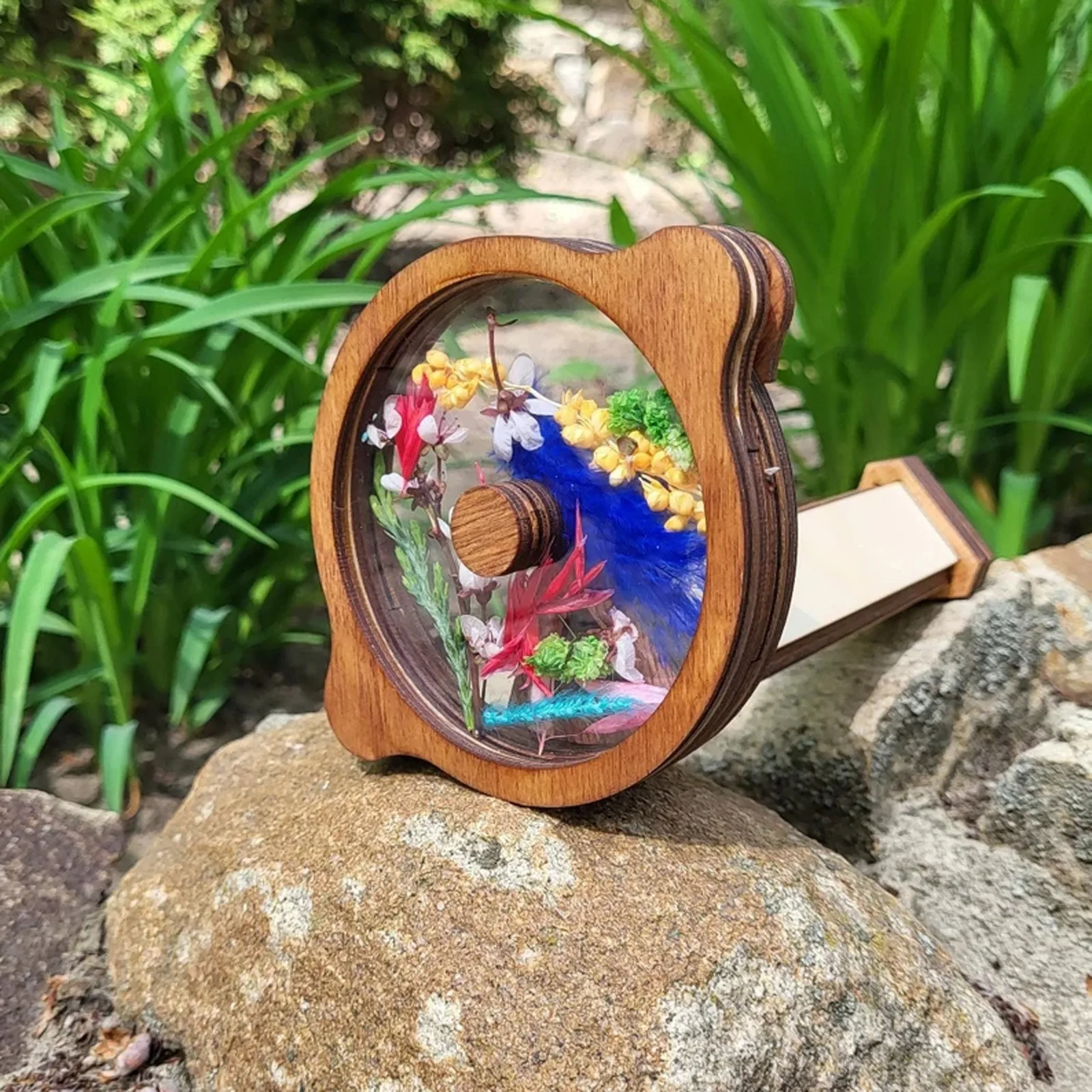 Children Classic Toy Wooden Kaleidoscope Top Toddler Sensory Toy Kids Gift Magic Kaleidoscope