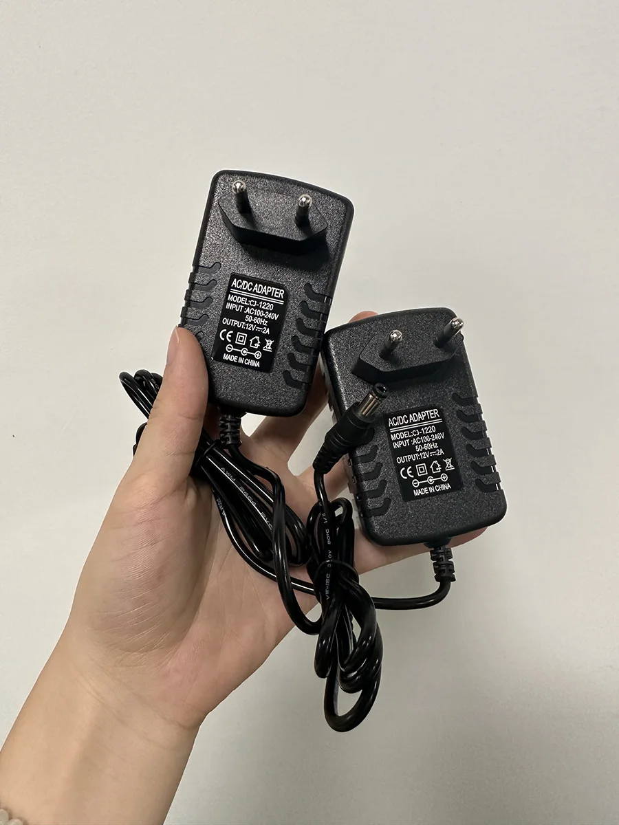 Светодиодный адаптер 220 В в DC12V пластиковый корпус 5 блок питания 24 Штекерный преобразователь 2А