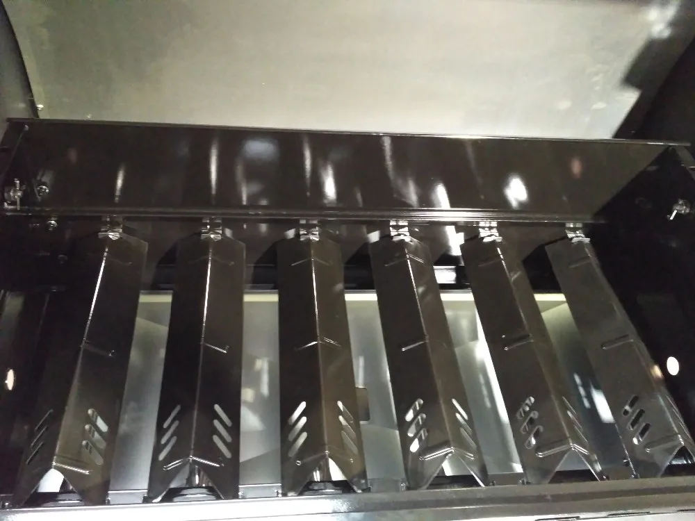 S.S. 4 Burner Stainless steel BBQ Gas Grill patio garden barbecue grill easy clean offset smoker BBQ oven