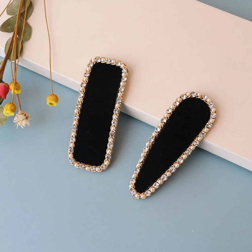 New Arrival Fashion Elegant Luxury Women Girls Hair Accessories Rhinestones Hair Clips