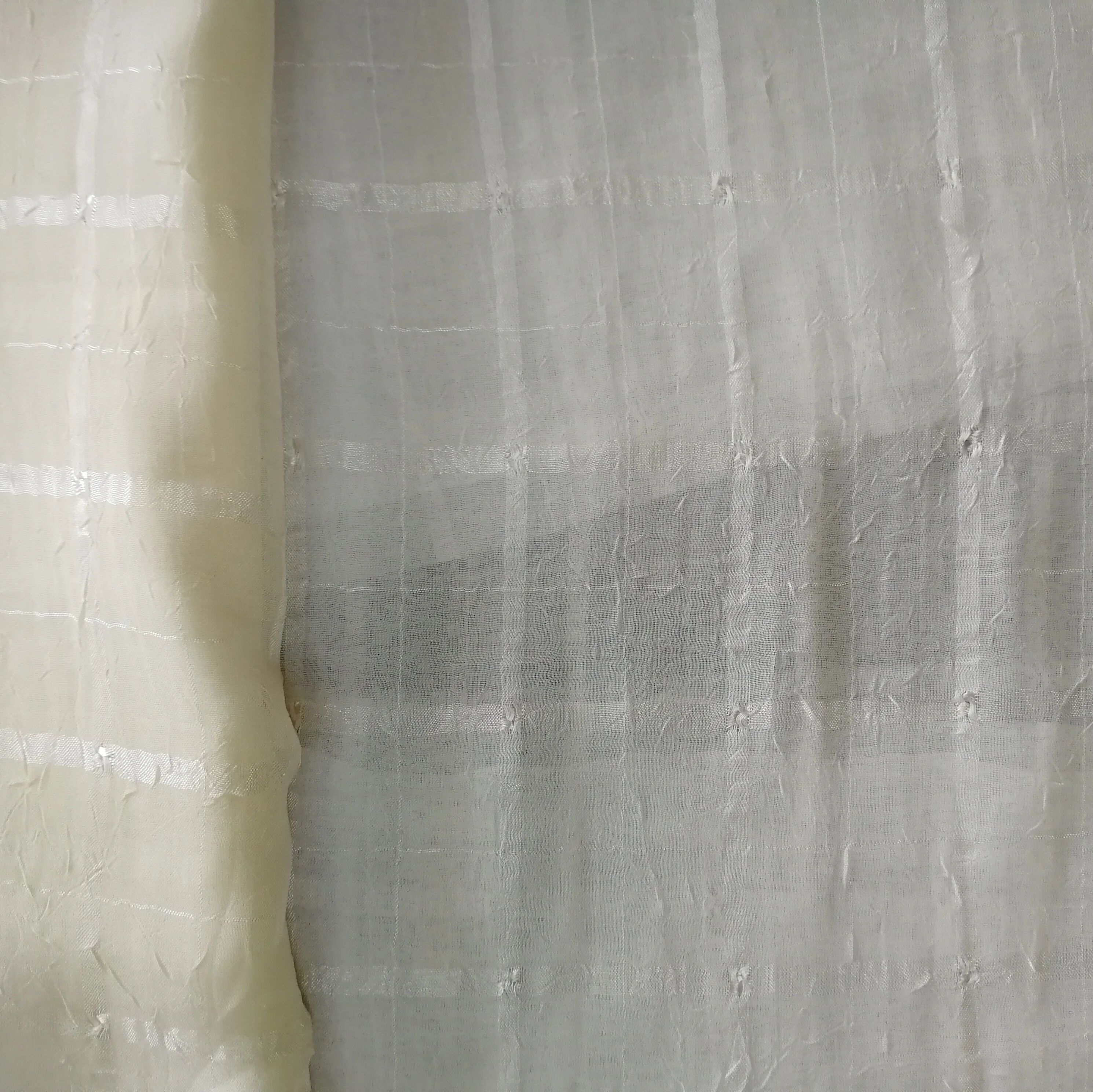 china suppliers-100%Polyester foil &Stripe beautiful Voile Curtain Polyester Curtain