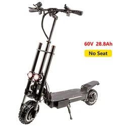 95KM/H Fast Scooter Electric 6000W 60V Double Drive 11inch Two Wheel Electric Scooter Offroad Max Load 200KG