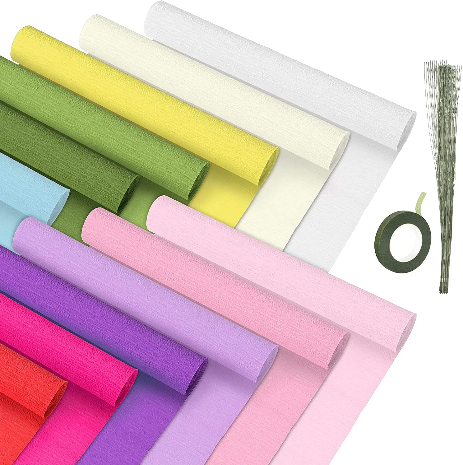 sewing handcraft crepe paper small sheet DIY decoration crepe paper made flower