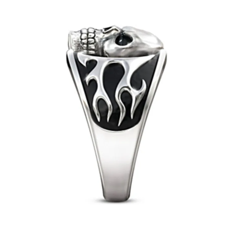 KDC1985 wholesale fashion latest lucky men gothic skull rings