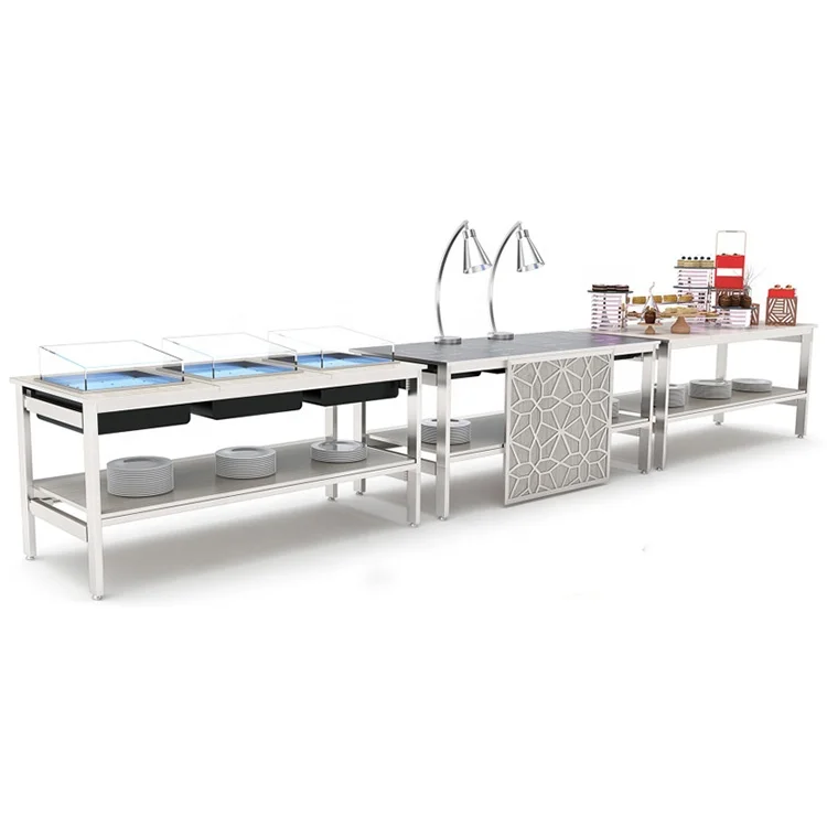 Good Quality Chafing Dish Folding Cooking Buffet Carving Buffet Cabinets For Hotel