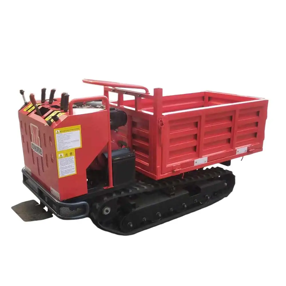 Small Mountain Crawler Carrier Hand-Supported Agricultural Dump Truck Orchard All-Terrain Tractor Climbs Smoothly