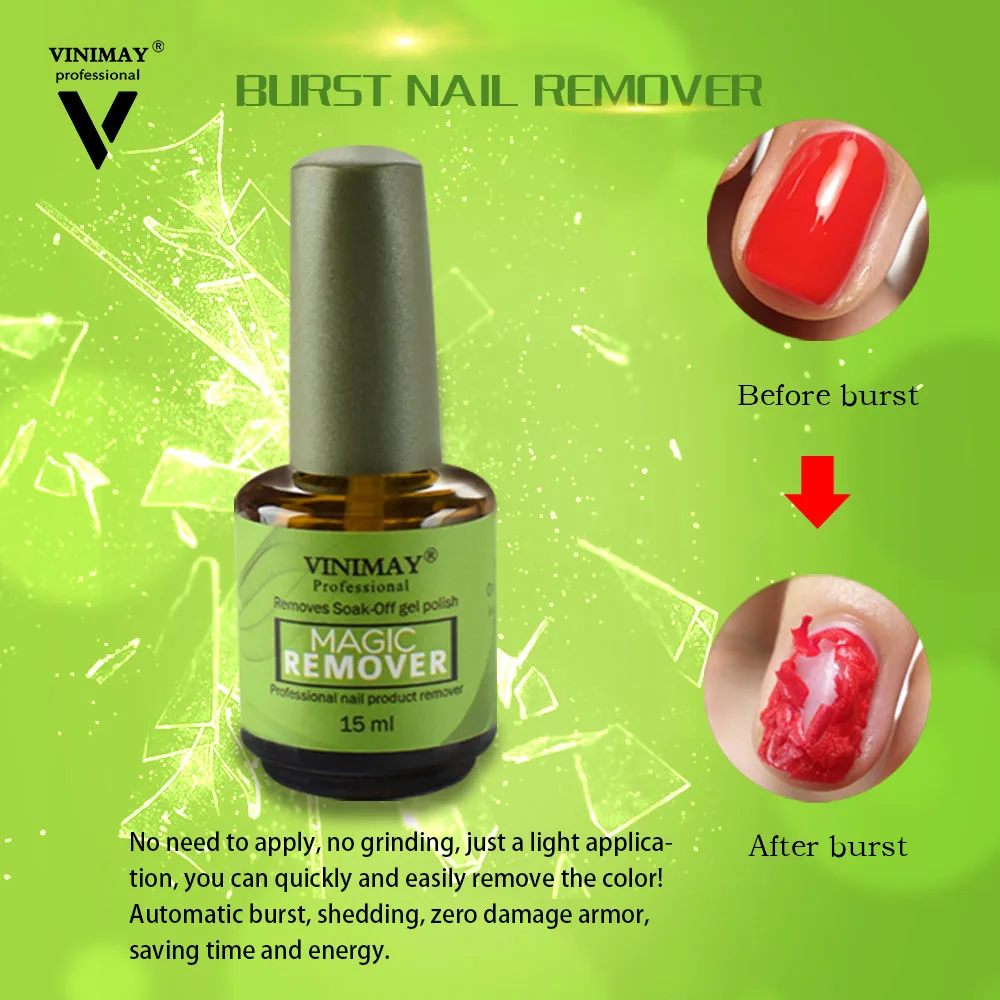 Vinimay Professional Easy Removes Soak Off Gel Polish Magic Remover Nail Polish Burst and Fast Remover Nail Wholesale