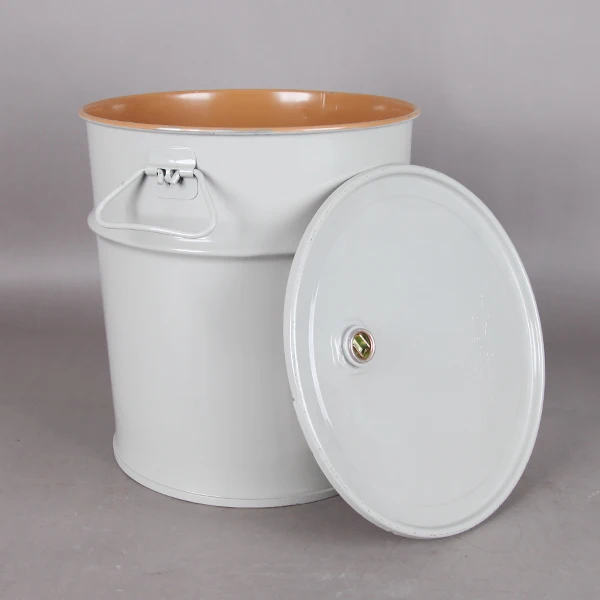 Chemical paint pail 18L empty metal tin printing metal bucket drum pail can containers