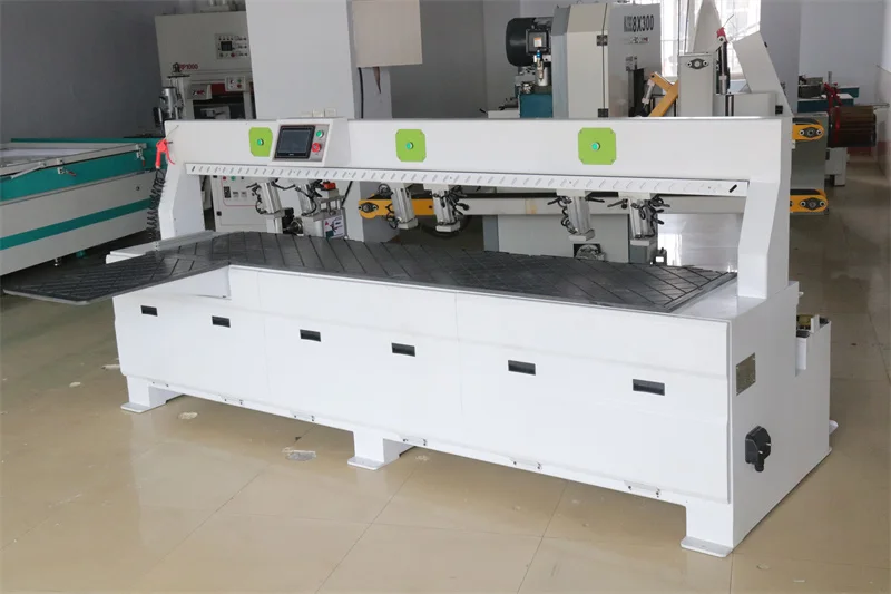 two spindle servo motor laser cnc cabiner door drilling woodworking side hole machine