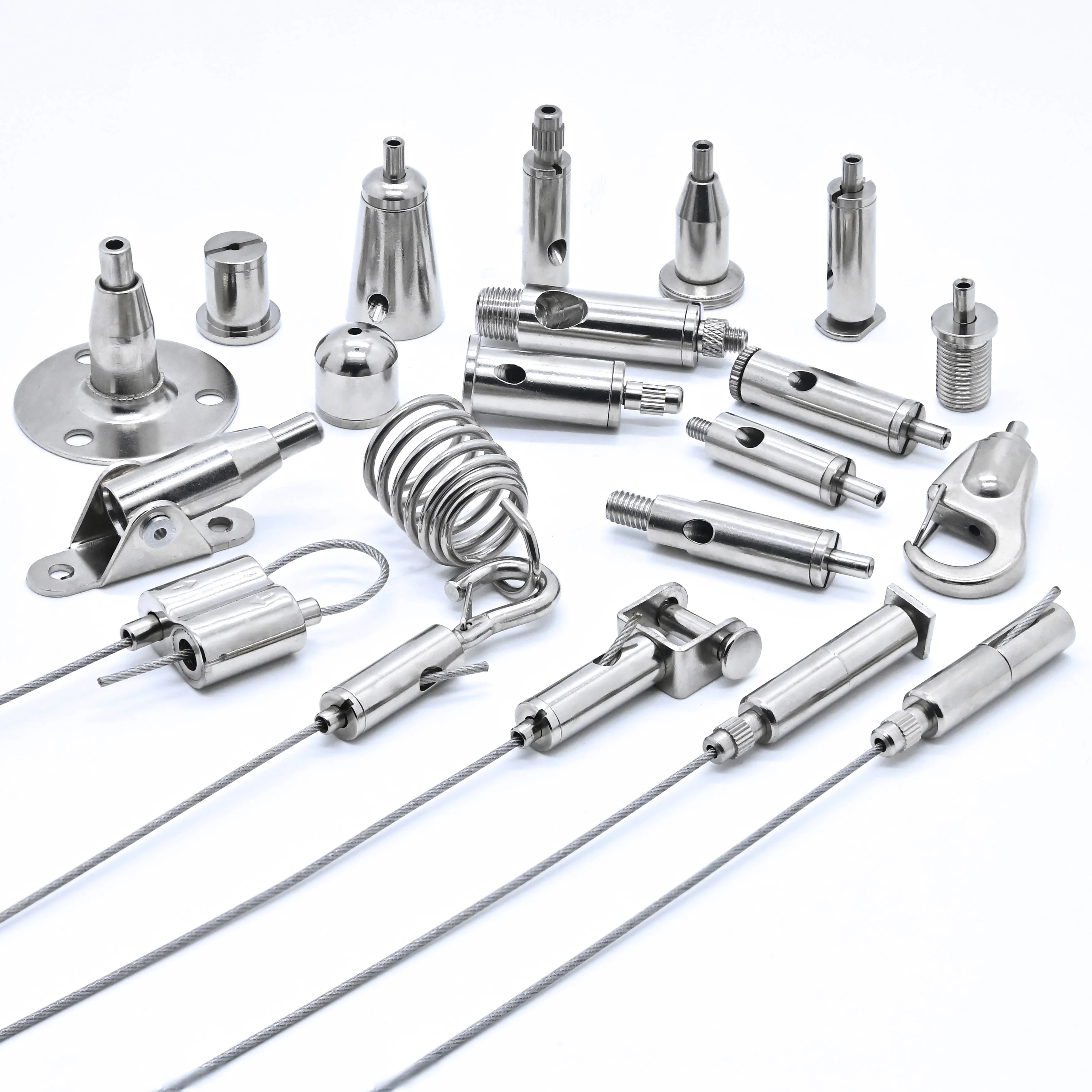 Factory steel wire roper gripper cable suspension kit hook cable gripper and ceiling hanging kit