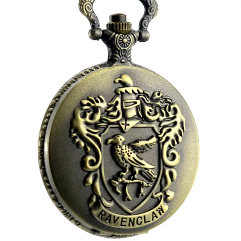 Bronze Pocket Watch Fashion Quartz Pocket Watches Necklace FOB Chain Pendant Gifts Pocket Watch for Men Women