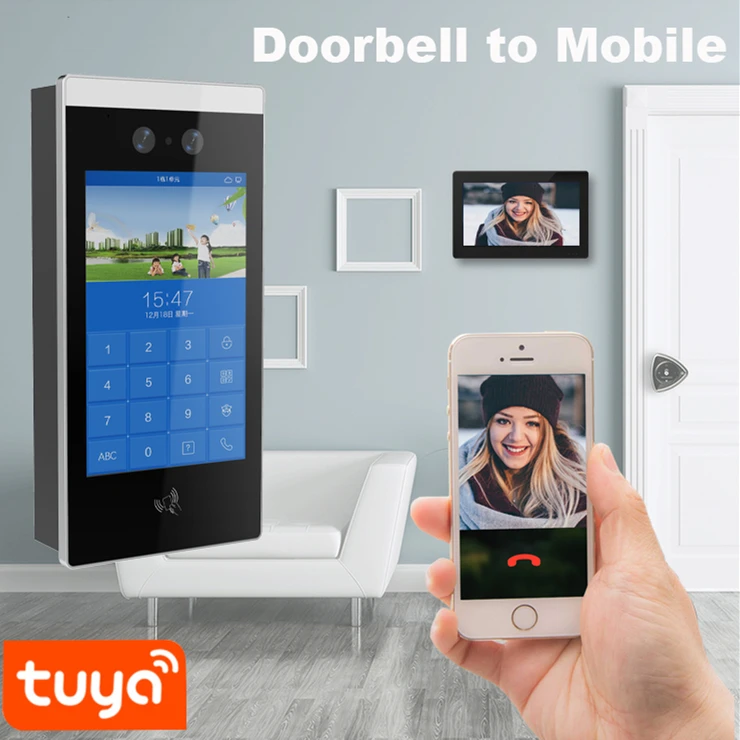 Popular Design Apartment Intercom VDP Kit Tuya Smart Home IP Door Phone Night Vision Monitor WiFi Security System Door Phones