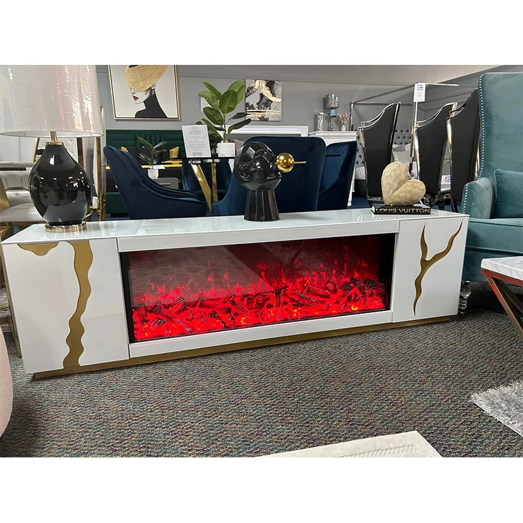 new design Gold painting  mirrored living room furniture mirror Console  hall entrance Table