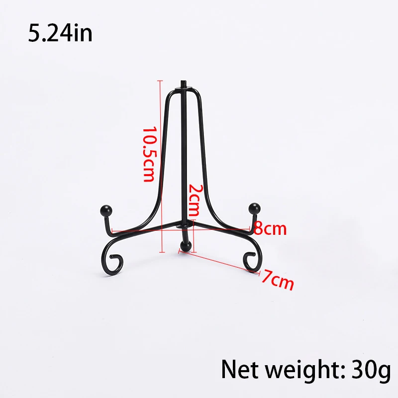 Painting Tools Iron Display Stand Black Iron Easel Plate Black Display Photo Bracket Iron Display Bracket for Art