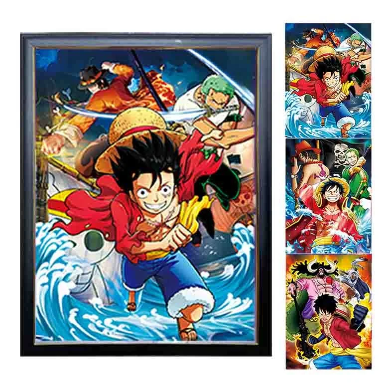 Ready 1000 designs 30 X 40cm hologram Flip cute squirrel Picture Custom Lenticular anime Printing 3D motion Poster for Decor