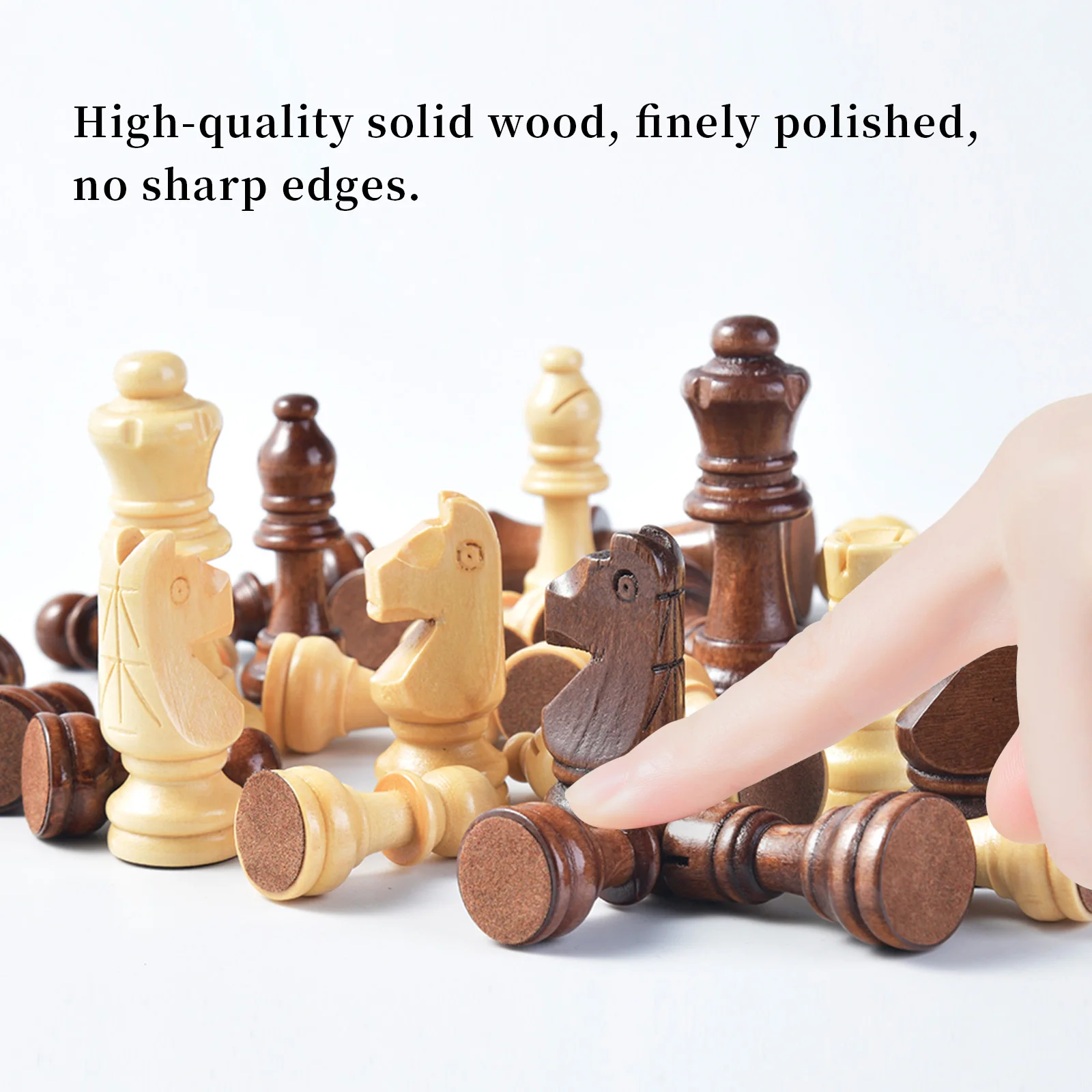 Ready To Ship High-end Folding Developmental Chess Pieces Game Set With Board Lock Box For Child Adults Gift