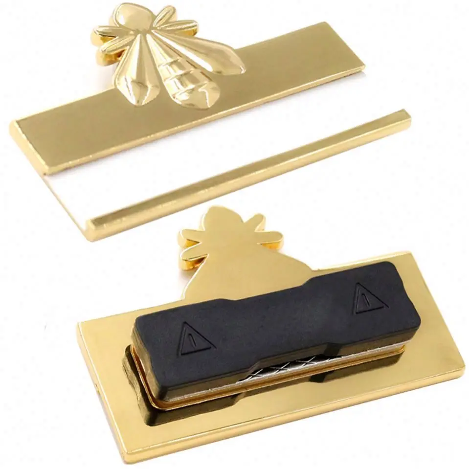 Custom reap chalkboard gold service staff waiters worker metal aluminum epoxy pvc acrylic plastic name tag badge with pin
