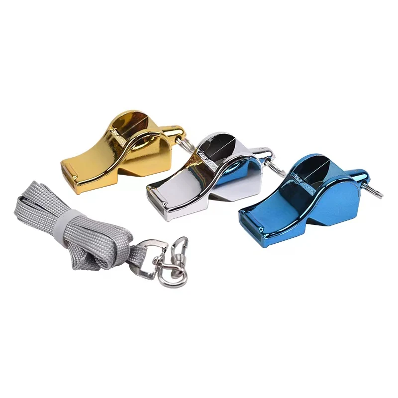 Hot Selling ABS Plastic Whistle with Free Sling Loud Sound Ultrasonic Welding Easy Carrying for Outdoor Usage