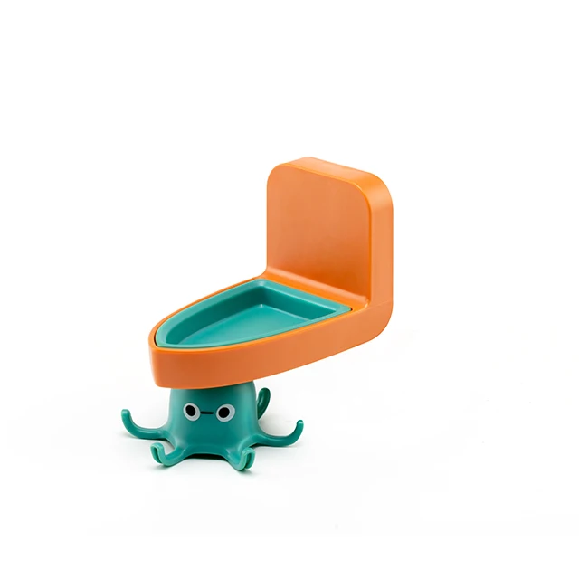 Octopus shape Wall Mount 360 Degree Rotatable 6 hook Self Adhesive Hanger hook for Kitchen Bathroom Towel Organizer