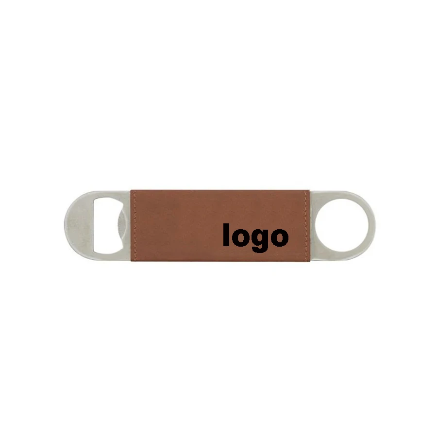 leather beer bottler opener for customize engraving personalize metal open