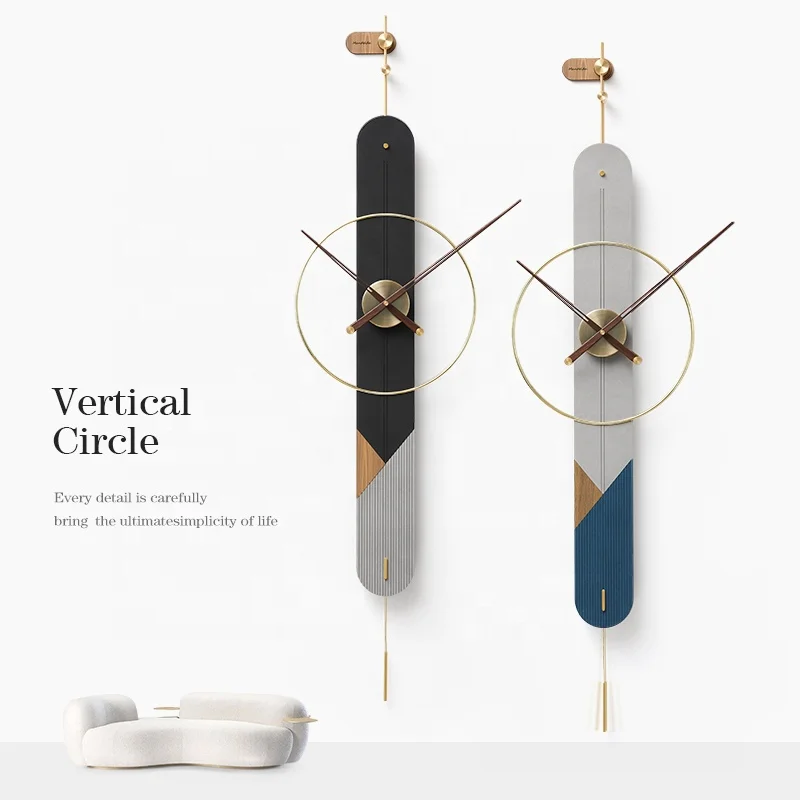 Mandelda Handmade Eco-friendly Wall Clock For Living Room,Minimalist Modern Creative Clocks Wall Watch 3D Clock,Silent Movement