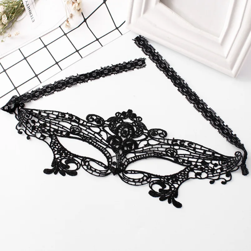 Nightclub sexy sexy accessories three-dimensional lace hollow blindfold halloween mask