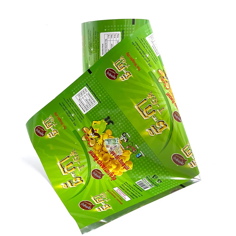 Custom Size High Quality Food Grade Aluminum Flexible Bopp Cpp Film Plastic Roll For Noodles Potato Chips Biscuit Packaging