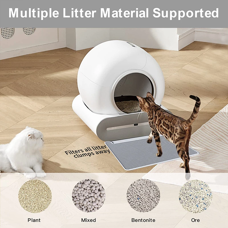 Sogifo Smart Design With App Control Automatic Self-cleaning Cat Litter Box Closed Auto Intelligent Cat Toilet